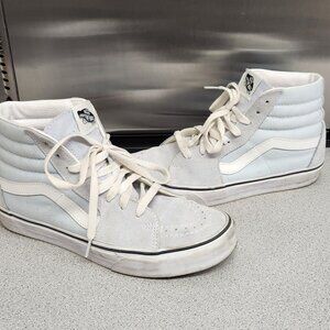 Light blue Vans Sk8hi